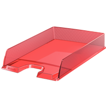 Bandeja portadocumentos Europost de Esselte, transparente Rojo transparente
