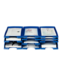 Bandeja portadocumentos Plus de Leitz, Slim Gris A4