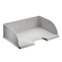Bandeja portadocumentos Plus de Leitz, Jumbo apaisada Gris Folio