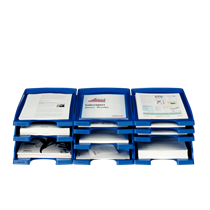 Bandeja portadocumentos Plus de Leitz, Slim Negro A4