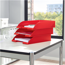 Bandeja portadocumentos WOW de Leitz Rojo A4