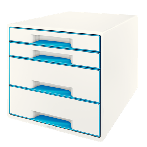Buc de cajones WOW CUBE de Leitz Azul 2x An. x Al. x Pr.: 245 x 34 x 325 mm, 2x 245 x 71 x 325 mm A4 Maxi
