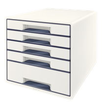 Buc de cajones WOW CUBE de Leitz Blanco 4x An. x Al. x Pr.: 245 x 34 x 325 mm, 1x 245 x 71 x 325 mm A4 Maxi