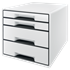 Buc de cajones WOW CUBE de Leitz Negro 2x An. x Al. x Pr.: 245 x 34 x 325 mm, 2x 245 x 71 x 325 mm A4 Maxi