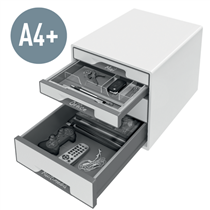 Buc de cajones WOW CUBE de Leitz Rojo 2x An. x Al. x Pr.: 245 x 34 x 325 mm, 2x 245 x 71 x 325 mm A4 Maxi