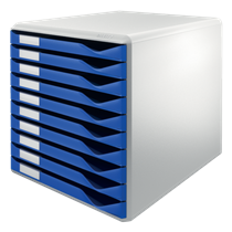 Buc de cajones Leitz Form Set Azul 10 cajones 2,2 cm. A4