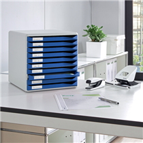 Buc de cajones Leitz Form Set Azul 10 cajones 2,2 cm. A4