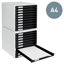 Buc de cajones Leitz Form Set Azul 10 cajones 2,2 cm. A4