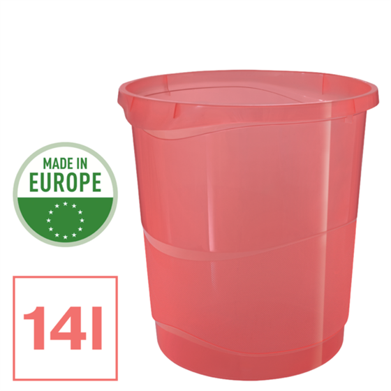 Papelera Esselte Colour'Breeze coral 14 l.