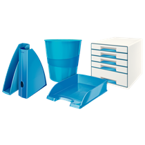 Papelera WOW de Leitz Azul 15 l.