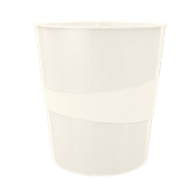 Papelera WOW de Leitz Blanco 15 l.