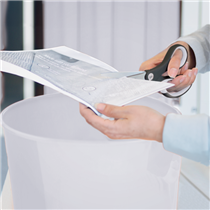 Papelera WOW de Leitz Blanco 15 l.