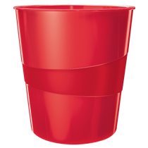Papelera WOW de Leitz Rojo 15 l.