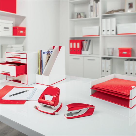 Papelera WOW de Leitz Rojo 15 l.