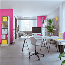 Revistero WOW de Leitz con combinación dual de color Fucsia