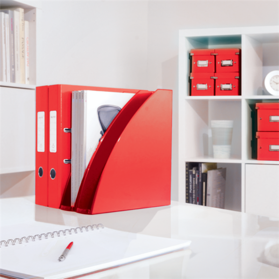 Revistero WOW de Leitz Rojo