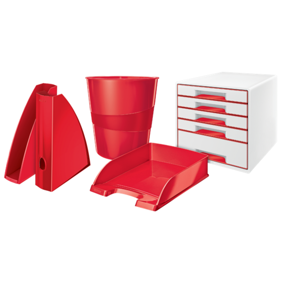 Revistero WOW de Leitz Rojo