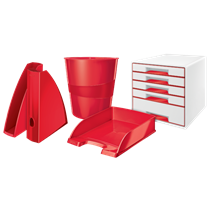 Revistero WOW de Leitz Rojo