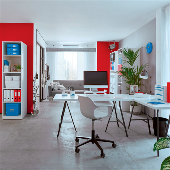 Revistero WOW de Leitz Rojo