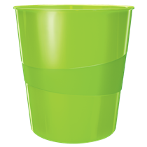 Papelera WOW de Leitz Verde 15 l.