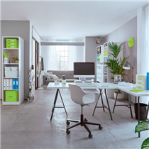 Papelera WOW de Leitz Verde 15 l.