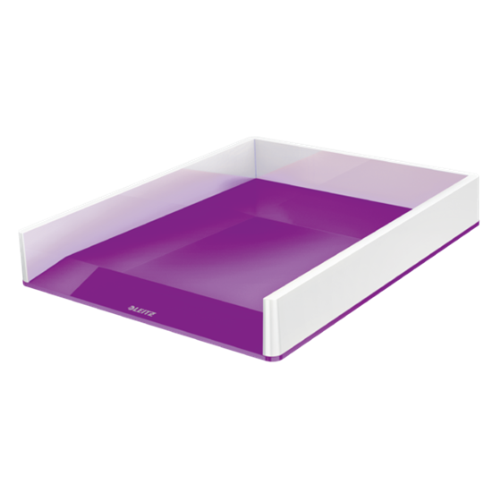 Bandeja de sobremesa WOW de Leitz con combinación dual de color Púrpura A4