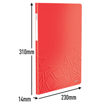 Carpeta De Fundas Urban Chic De Leitz, 20 Fundas Rojo