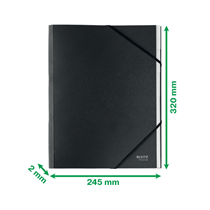 Clasificador De Cartón Leitz Recycle, Co2 Compensado Negro