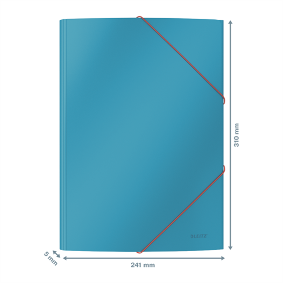 Carpeta 3 Solapas Soft Touch Leitz Cosy De Cartón Azul Calma