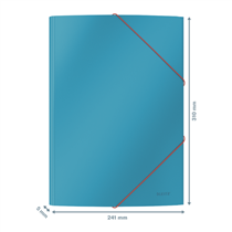 Carpeta 3 Solapas Soft Touch Leitz Cosy De Cartón Azul Calma