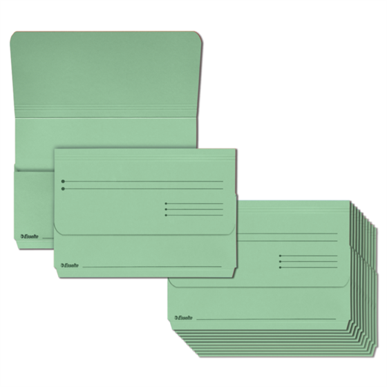 Subcarpetas Pocket Verde Folio