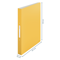 Carpeta De 2 Anillas Leitz Cosy Amarillo Cálido 2 Anillas Redondas 25 Mm A4