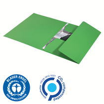 Carpeta De 3 Solapas De Cartón Leitz Recycle, Co2 Compensado Verde