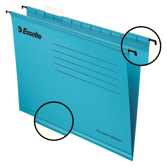Carpeta Colgante Esselte Classic Azul A4