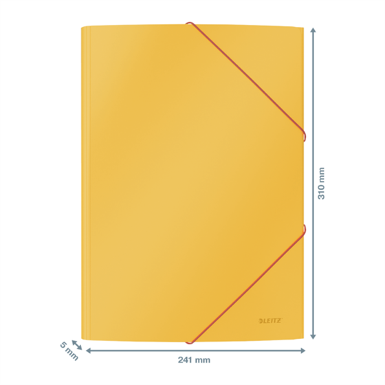 Carpeta 3 Solapas Soft Touch Leitz Cosy De Cartón Amarillo Cálido