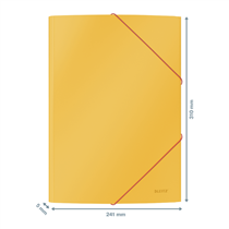 Carpeta 3 Solapas Soft Touch Leitz Cosy De Cartón Amarillo Cálido