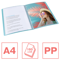 Carpeta Con 80 Fundas Esselte Colour'Breeze Azul A4