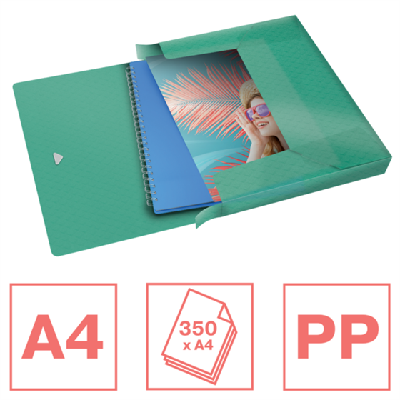 Carpeta De Proyectos Con Capacidad Extra Esselte Colour'Breeze Verde A4