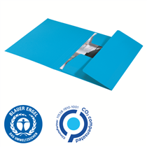 Carpeta De 3 Solapas De Cartón Leitz Recycle, Co2 Compensado Azul