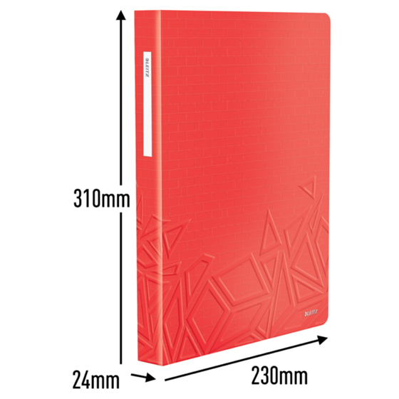 Carpeta De Fundas Urban Chic De Leitz, 80 Fundas Rojo