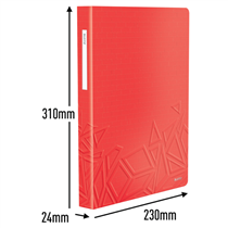 Carpeta De Fundas Urban Chic De Leitz, 80 Fundas Rojo