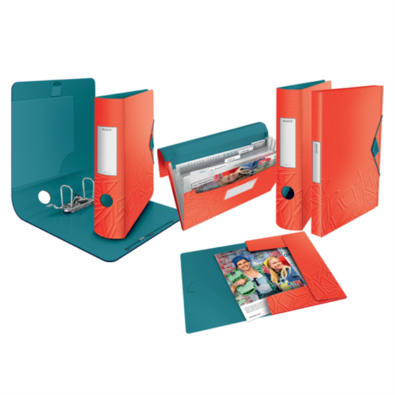 Carpeta De Fundas Urban Chic De Leitz, 80 Fundas Rojo