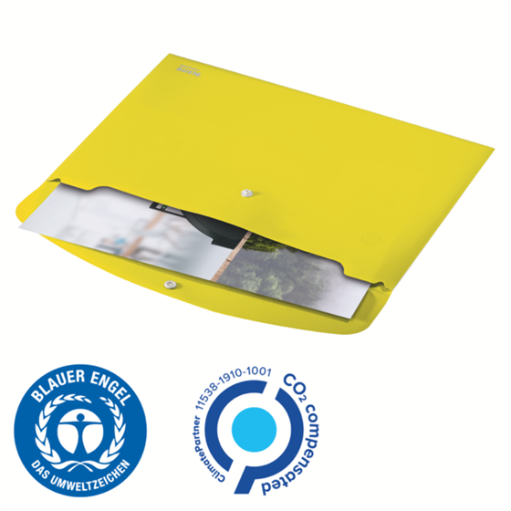 Sobre Para Documentos Leitz Recycle, Co2 Compensado Amarillo