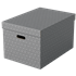 Caja De Almacenamiento Para El Hogar Esselte Grande, Paquete De 3 Gris