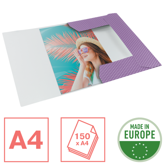 Carpeta De 3 Solapas De Cartón Esselte Colour'Breeze Lavanda A4