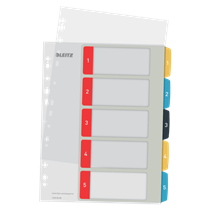 Índice Imprimible Leitz Cosy 1-5, PP  A4 Maxi