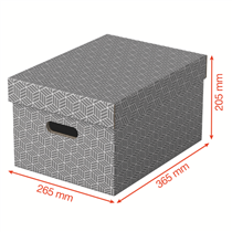 Caja De Almacenamiento Para El Hogar Esselte Mediana, Paquete De 3 Gris