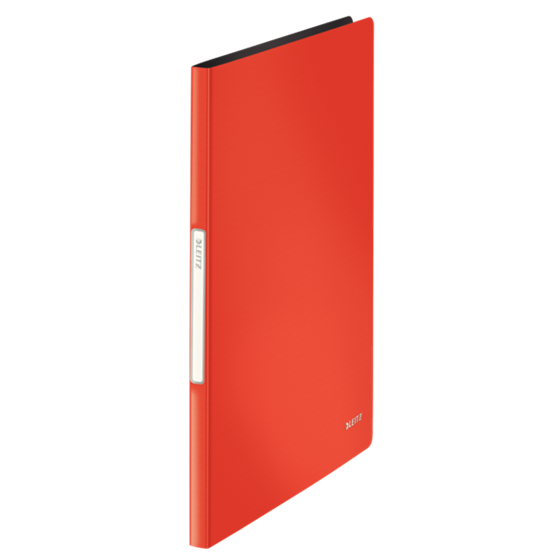 Carpeta De 20 Fundas PP Solid Leitz Rojo Claro A4