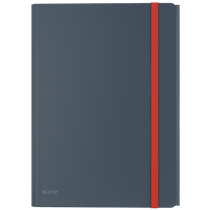 Carpeta De 3 Solapas Con Bolsillo Leitz Cosy Gris Terciopelo