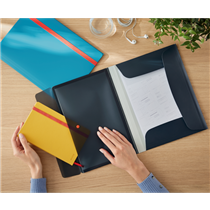 Carpeta De 3 Solapas Con Bolsillo Leitz Cosy Gris Terciopelo